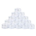 centcres 100個セット さらに5個おまけ付き 5ml 小分け丸ケース アクセサリー 収納 ビーズ収納ケース 化粧品用小分け容器 クリームケース