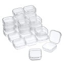 SKY プラスチックケース クリアケース 切手 小物ケース パーツケース ビーズ パーツ 収納ボックス プラスチック 40点セット
