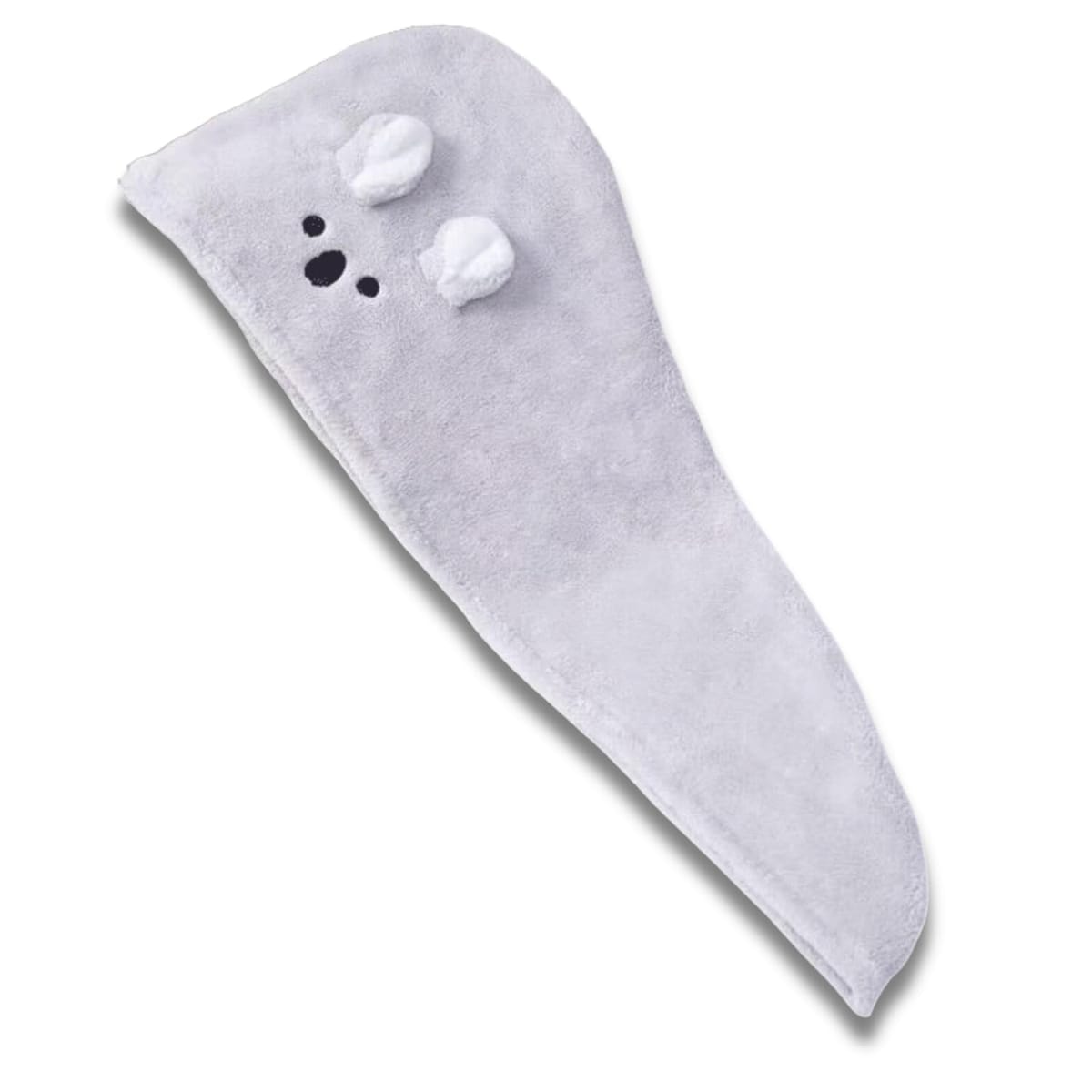 アニマル ヘアドライタオル (グレー, 1)