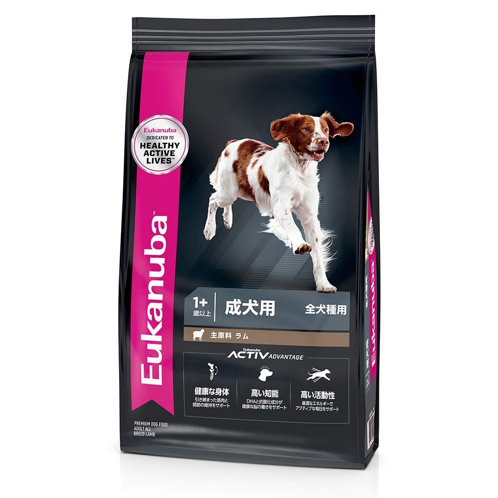 ユーカヌバ ラム＆ライス 全犬種 成犬用 1歳以上 2.7kg