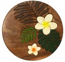 ハワイアン雑貨/インテリア 木製ラウンド スツール ルアナ [2]