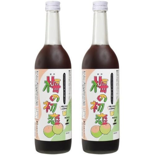 内容量：905g×2本原材料/砂糖（国内製造）、梅(和歌山県産)、梅エキス、酸味料（クエン酸）、香料 和歌山の青梅で造ったクエン酸たっぷりの梅シロップ「紀州 梅の初恋」。梅と砂糖を漬け込みゆっくり抽出した”梅シロップ”と、梅を煮詰めて作る”梅エキス”を配合しました。 しっかりとした酸味と、梅シロップならではの甘みが引き出された味わいの梅シロップです。