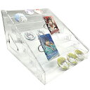 アクリル本舗 缶バッジ ディスプレイスタンド 棚 収納 アクスタ ディスプレイ台 コレクションケース キーホルダー アクリルスタンド スタンド付き 展示台 陳列...