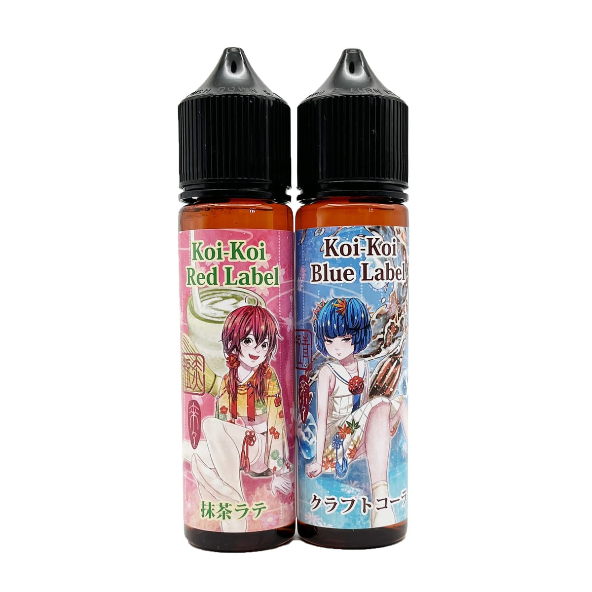 MK VAPE KOIKOI こいこい 60ml 青単 赤短 クラフトコーラ 抹茶ラテ 国産 電子タバコ VAPE リキッド ニコチンゼロ ゼロニコチン ニコチンフリー