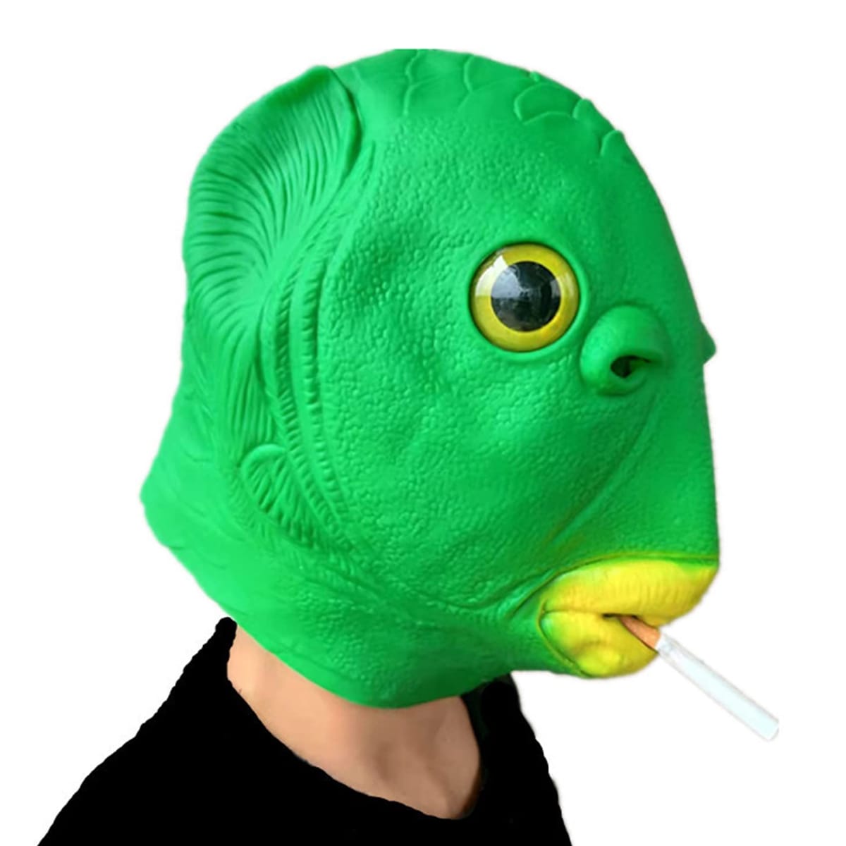 [NOELAMOUR] 半魚人 マスク 被り物 アニマル 面白マスク コスプレ リアル 仮面 お面 どっきり ビックリ