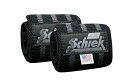 Schiek Sports 高耐久リストラップ - ジムワークアウト手首サポート - ブラックアウトラインリストラップ