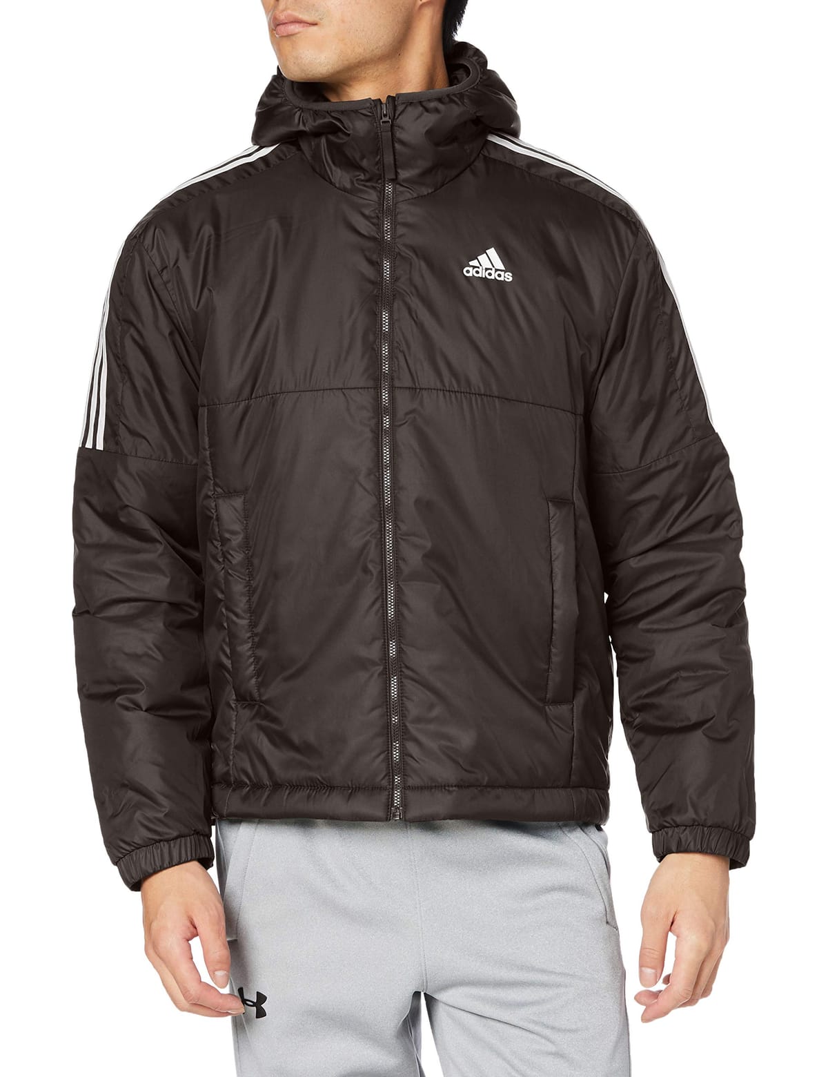 adidas(アディダス) メンズ エッセンシャルズ インサレーテッド フード付きジャケット IZG09ジャケット