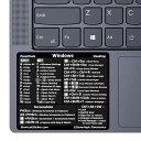 SYNERLOGIC Windows PC Reference Keyboard Shortcut Vinyl Sticker, laminated, no-residue adhesive, for any PC laptop or desktop S