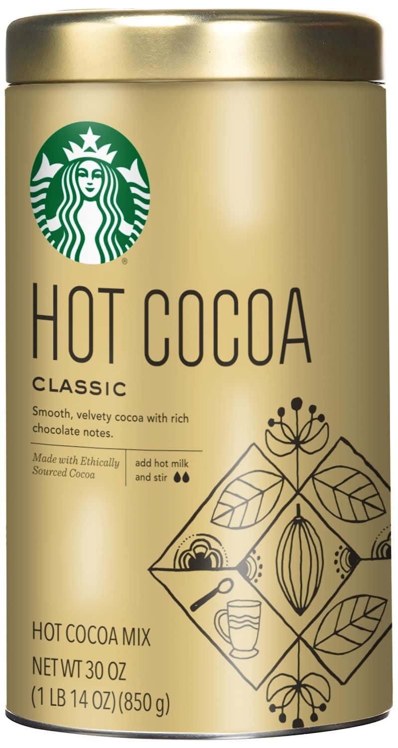 ホットひといき♡。スターバックス Starbucks 　ホットココア クラシック　缶入り 850g