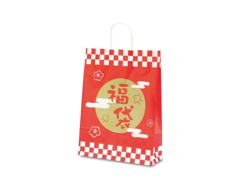手提げ袋 紙袋 T-8 福袋ふくまる 50枚 セット