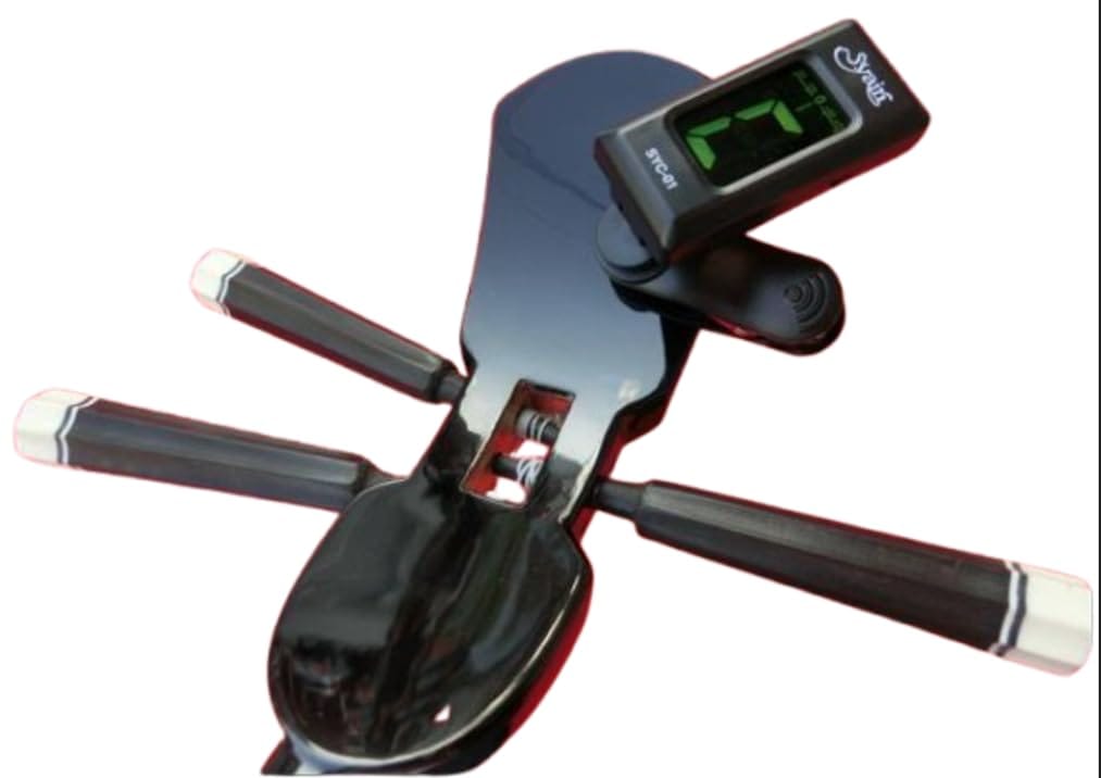 三味線 三線 チューナー ウクレレ クリップ式 調弦シート付き