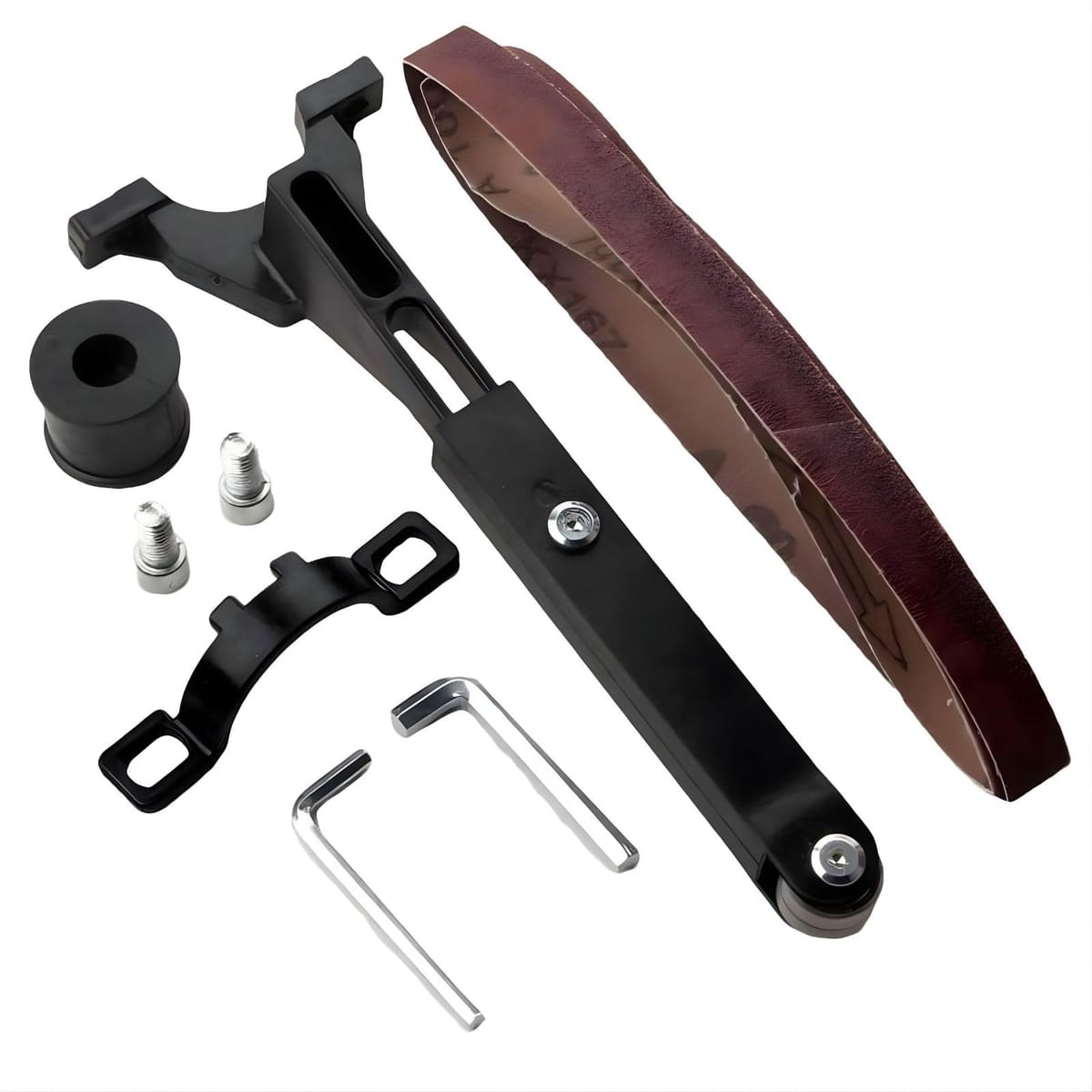 SESHIS 電動 ベルトサンダー グラインダー アタッチメント 工具 レンチ DIY サンダー ヤスリ 電動工具 電動ヤスリ 研磨 電動ベルトサンダー