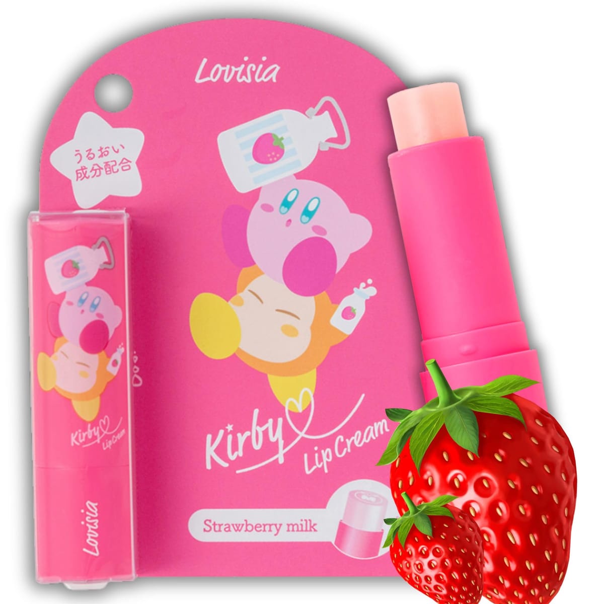 Lovisia ラヴィジア 星のカービィリップクリーム 01 いちごみるく