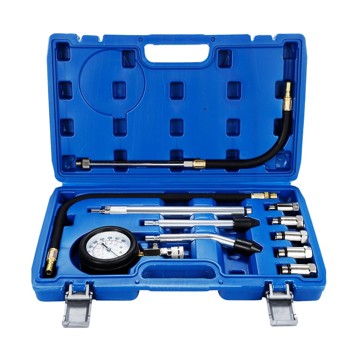 ガソリンエンジン用 コンプレッションゲージ セット 0-300PSI 車 バイク コンプレッションテスター 燃圧計 圧力計 圧縮テスター