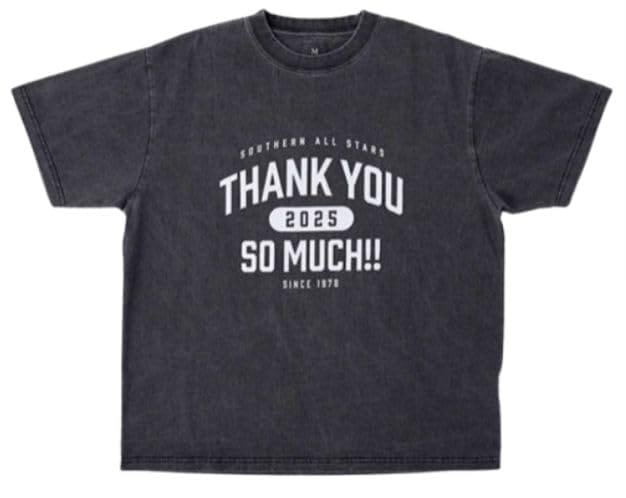 サザンオールスターズ サザン LIVE TOUR 2025「THANK YOU SO MUCH!!」グッズ ヴィンテージ風 Tシャツ M