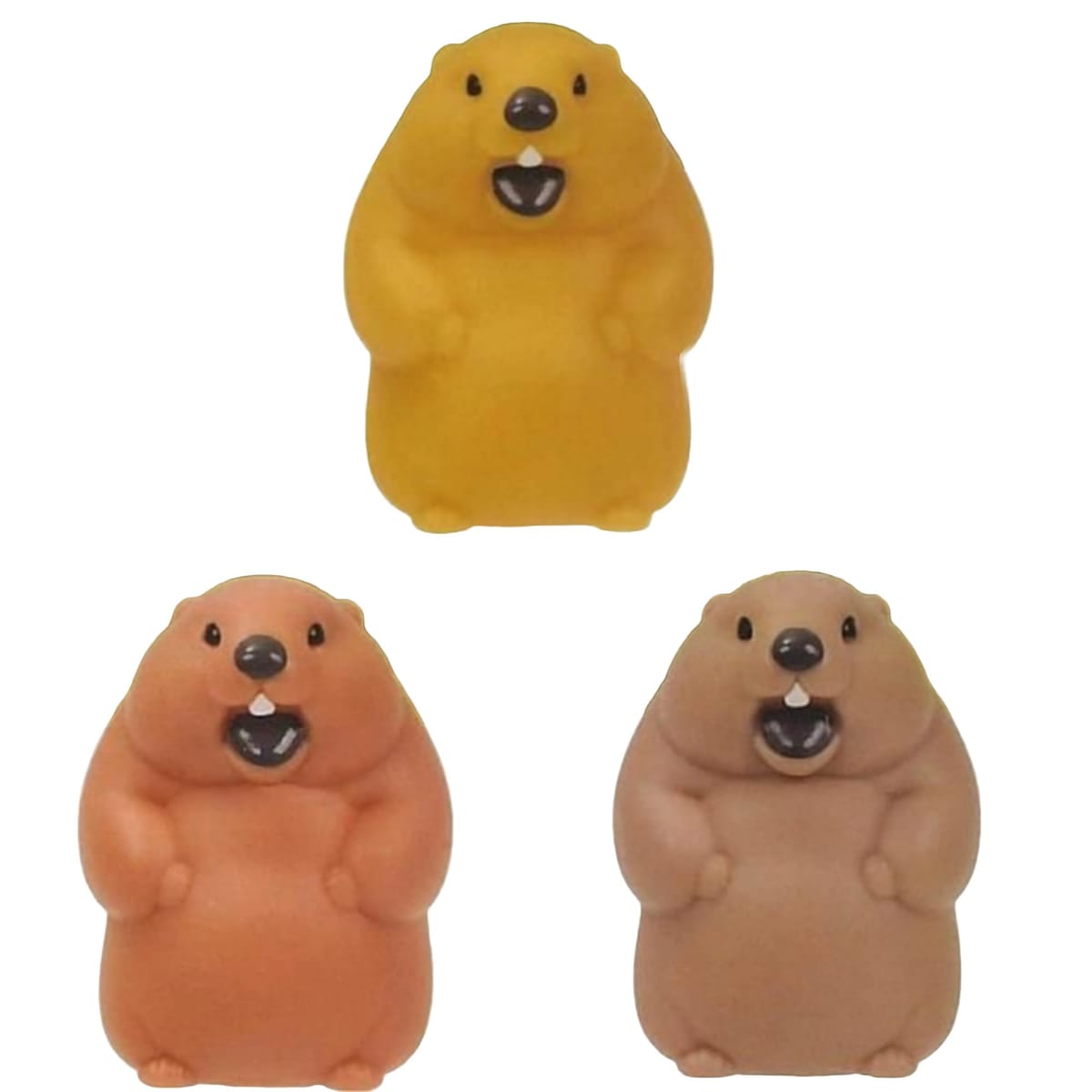 だまることを知らない マーモット × 全3種セット フルコンプ ガチャガチャ カプセルトイ