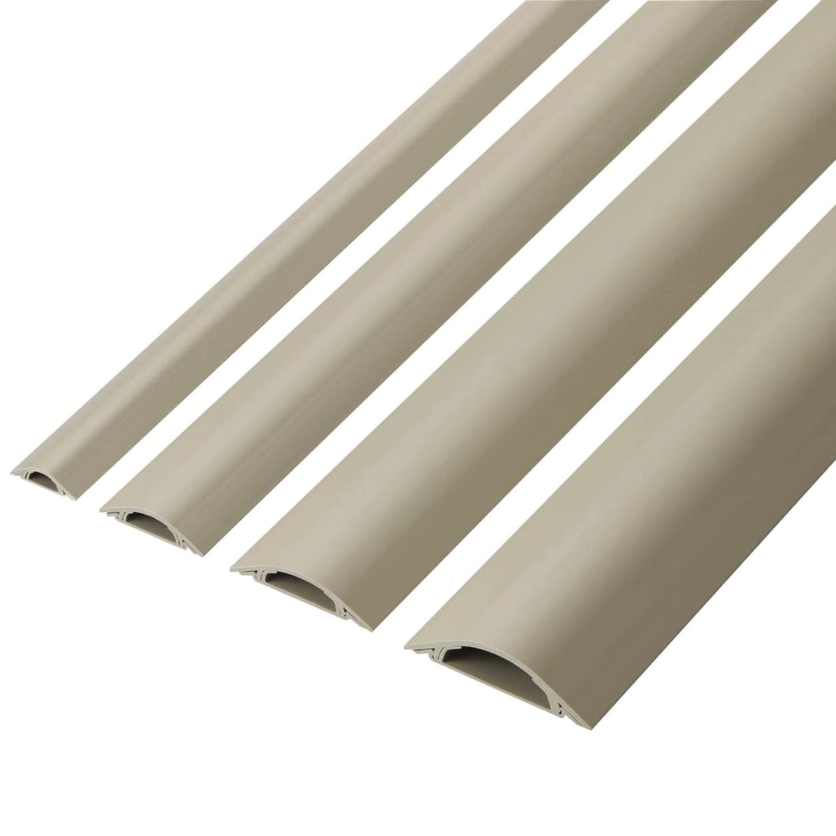 エレコム 配線モール 1m PVC製 外寸幅 約75mm 収納目安 ケーブル13本 ベージュ LD-GA1507