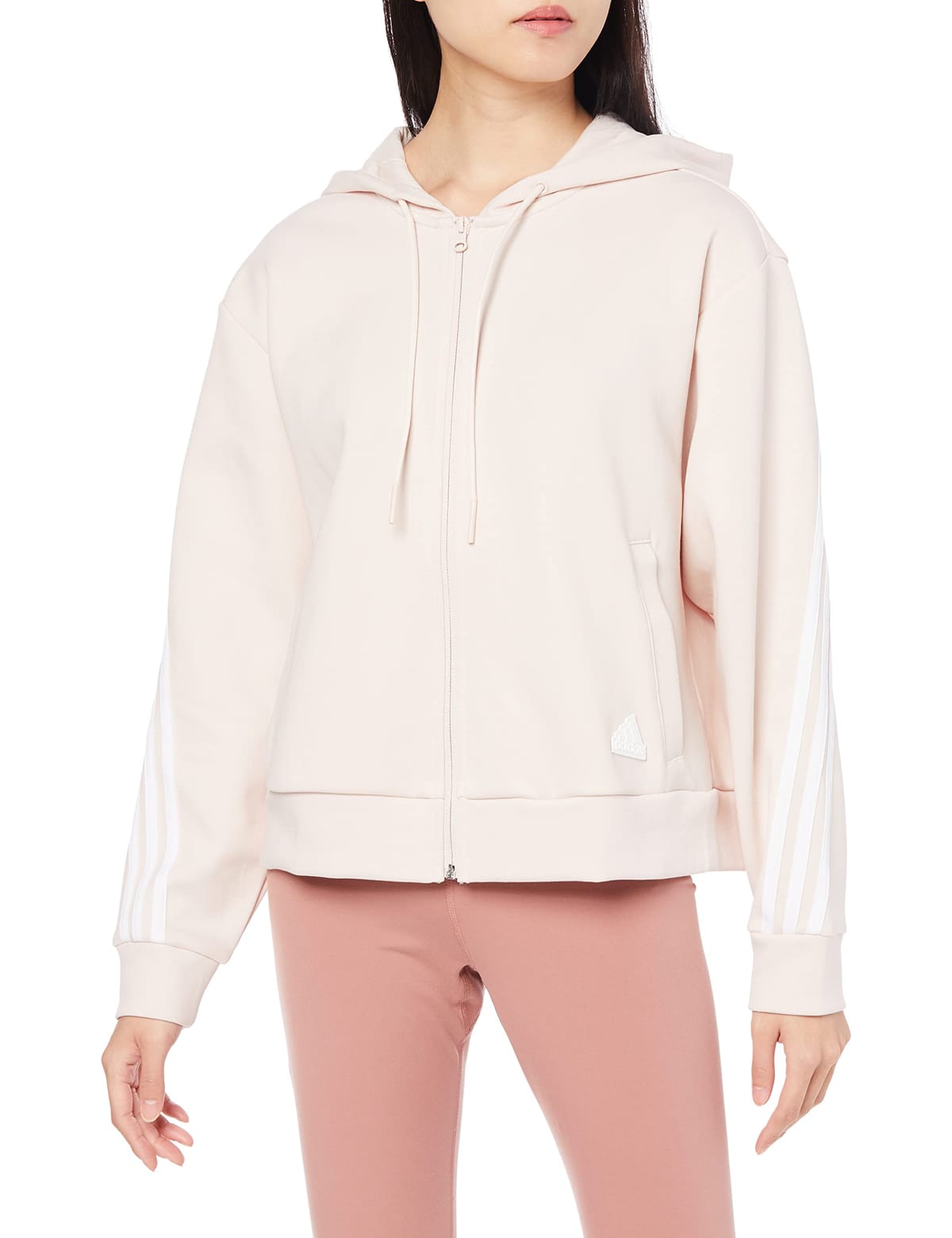 [アディダス] スウェット パーカー フューチャーアイコン 3ストライプス フルジップパーカー EAW41 レディース