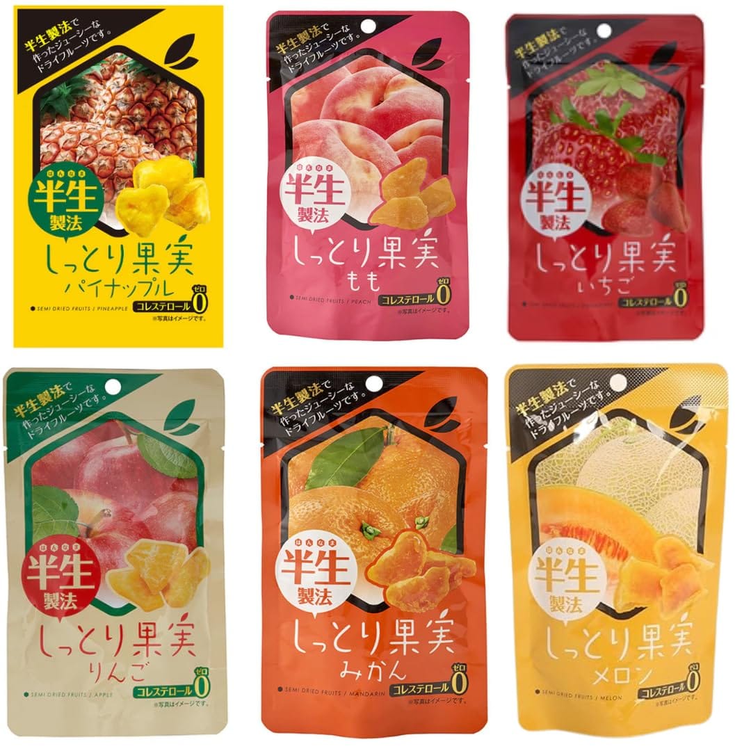 【食べ比べセット】ドライフルーツ しっとり果実 もも メロン パイナップル りんご みかん いちご 各30g