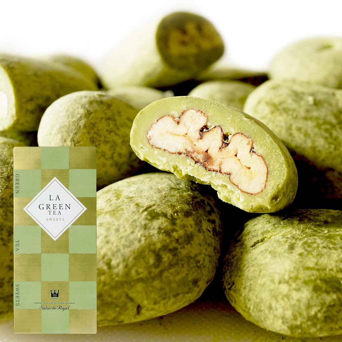 チョコレート サロンドロワイヤル ラ・ラ・ラ 抹茶ピーカン 箱入り ギフト 手土産 個包装