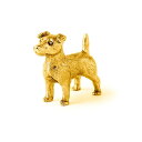 ジャックラッセルテリア(ラージ) 22ct ゴールドプレート イギリス製 アート ドッグ フィギュア コレクション