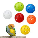 HAPPY SUGAR 鳥 ボール プラ玉 インコ おもちゃ鳥 玩具 噛むおもちゃ バードトイ 軽量 ストレス発散 運動不足解消 6色セット
