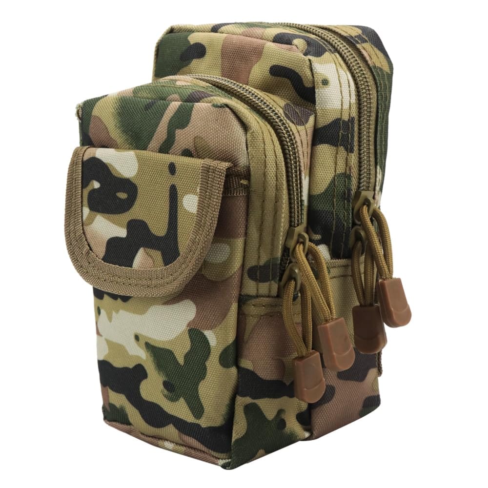 mono-deco ミリタリーポーチ タクティカルポーチ 小物収納 スマホ対応 サバゲー 登山 釣り サイクリング