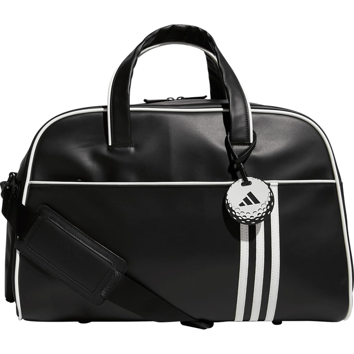 スリーストライプ ボストンバッグ ブラック/ホワイト