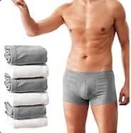 [JUSTRIKE] 使い捨てショーツ メンズ コットン 大きいサイズ 入院 10枚セット 使い捨てボクサーパンツ 男性用 出張 旅行 防災 ホワイト グレー(2XL)