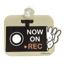 mf カーサイン NOW ON REC カーサイン ミッフィー カーグッズ 吸盤