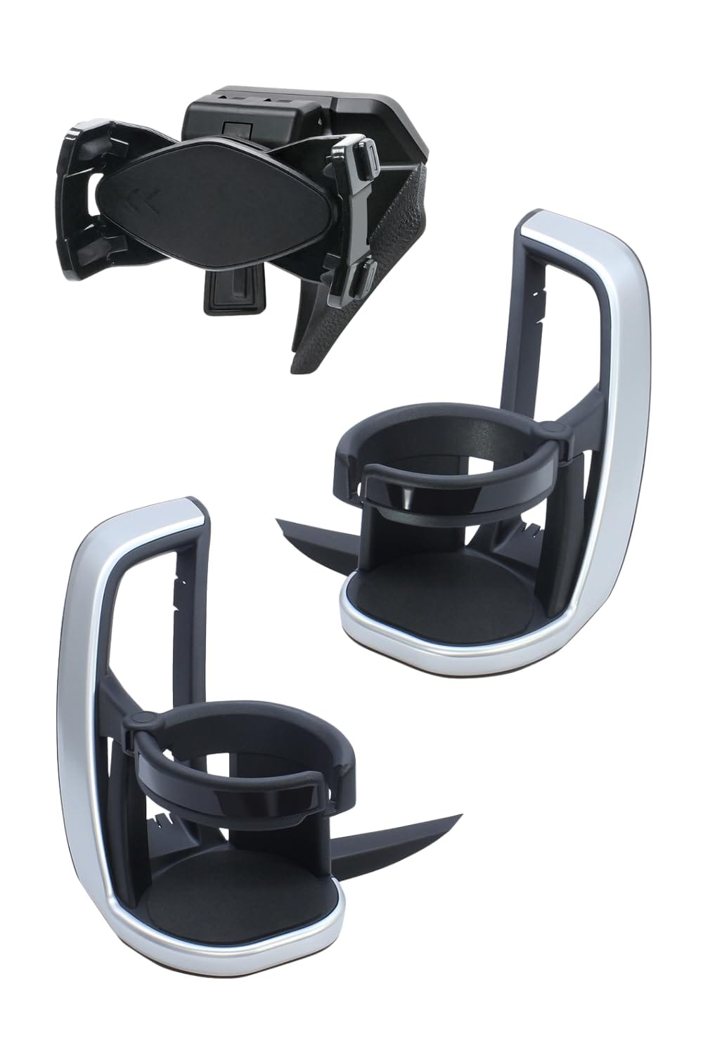 槌屋ヤック(Tsuchiya Yac) 車種専用品 トヨタ 90系 ノア ヴォクシー 専用 エアコン ドリンクホルダー 運転席用 助手席用 スマートフォンホルダー ブラック SY-NV12 SY-NV13 SY-NV17