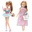 タカラトミー 『 リカちゃん ドレス LW-13 ギンガムチェック&フラワー 水着セット 』 着せ替え お人形 おままごと おもちゃ 3歳以上 玩具安全基準合格 STマーク認証 Licca TAKARA TOMY