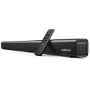 Evatronic サウンドバー テレビ用 スピーカー 50W高出力 Bluetooth5.3 ホームシアター サブウーファー 臨場感あふれる 3つEQモード【映画/音楽/ゲーム】 リモコン付き 壁掛け可能 AUX/ARC/光デジタル接続 TV PCなど