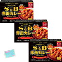 Monolog Style エスビー食品 赤缶カレー パウダールウ 辛口 140g ×3箱セット ★スラスラ本舗オリジナルポケットティッシュ付き★ S&B