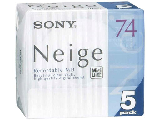 ソニー ミニディスク 74分 5巻パック ソニー ミニディスク 74分 5巻パック
