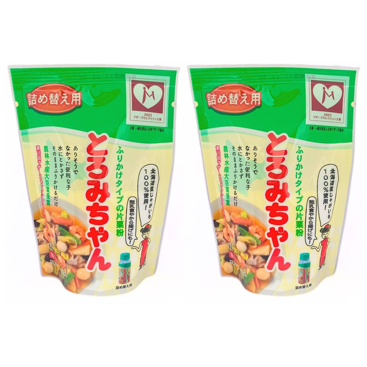 とろみちゃん 詰め替え用 片栗粉 100g×2袋 とろみ剤 介護 水溶き不要 ダマになりにくい