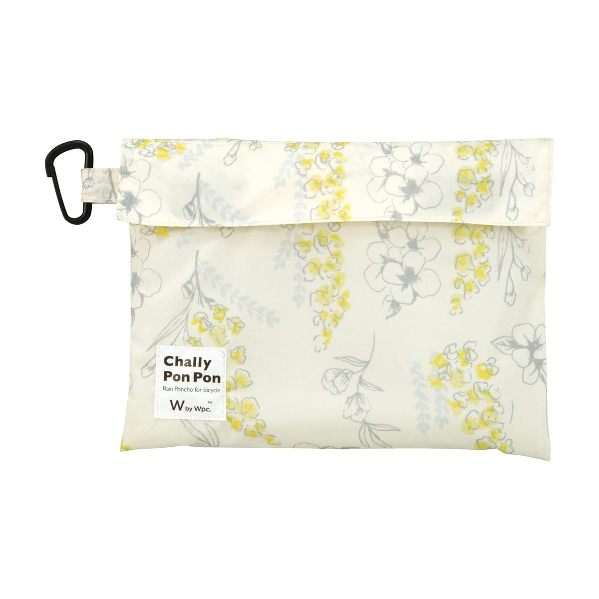 Wpc. チャリーポンポン レディース レインコート 自転車対応 カッパ 濡れない ポンチョ 止水ファスナー 透明ツバ付きフード サイズ調節可能 シームテープ リフレクター カラビナ付き収納ケース 通勤 通学 おしゃれ 可愛い 女性 R001