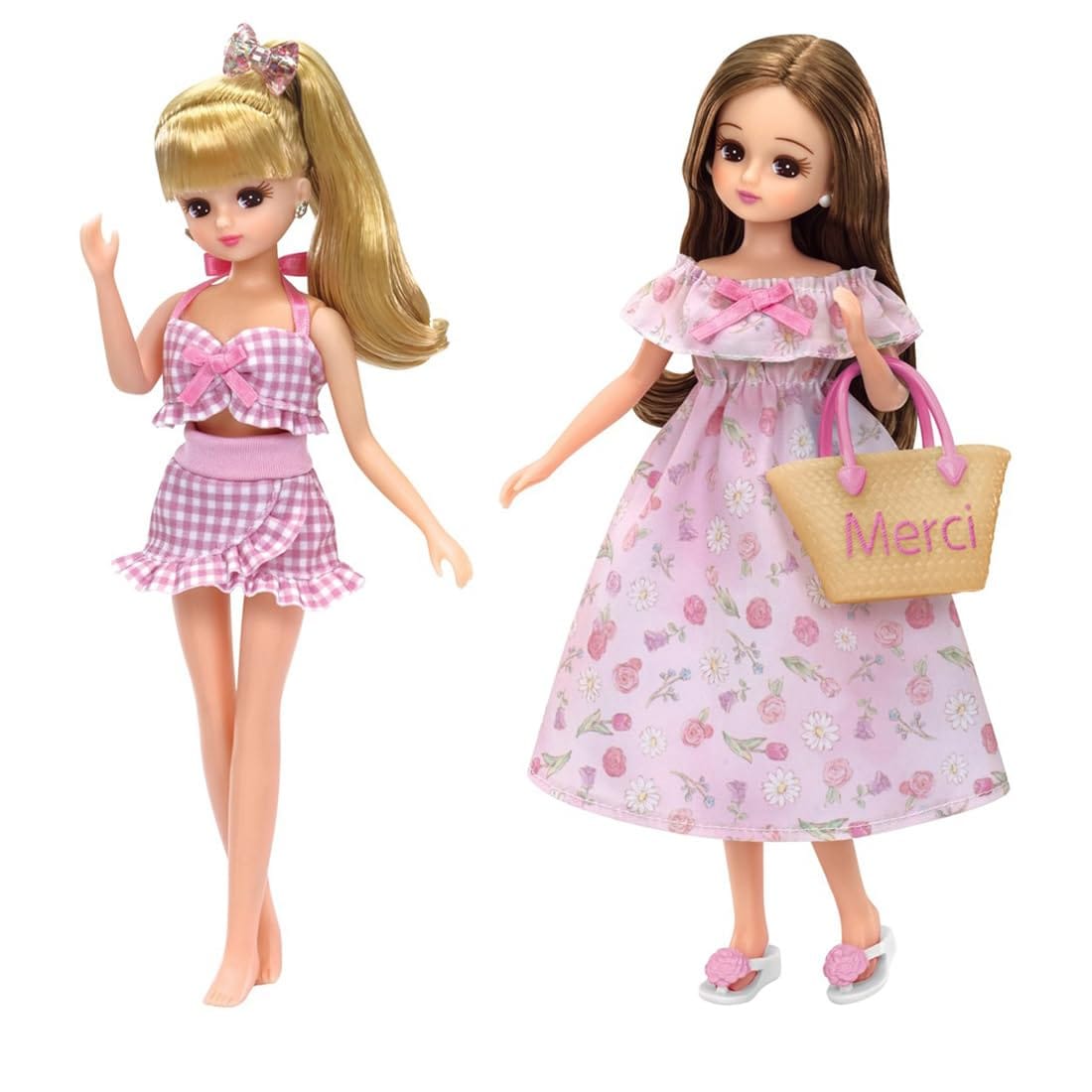 タカラトミー リカちゃん ドレス LW-16 水着＆リゾートワンピセット 着せ替え おままごと おもちゃ 3歳以上