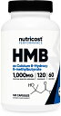 Nutricost HMB (β-ヒドロキシβ-イソ吉草) 1000mg 1 カプセルあたり 500 mg、60サービング-グルテンフリーおよび非 GMO