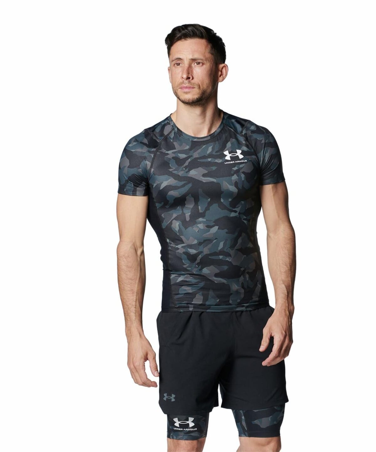 UNDER ARMOUR(アンダーアーマー) ベースレイヤーUAアイソチル コンプレッション ノベルティ ショートスリーブ シャツ トレーニングメンズ