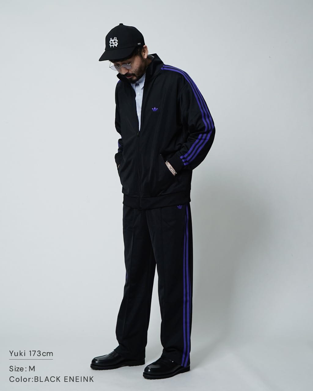 [アディダス] オリジナルス originals ベッケンバウアー トラックパンツ BB TRACKPANT ユニセックス HBO00 L/BLACK-ENEINK(IZ4927)