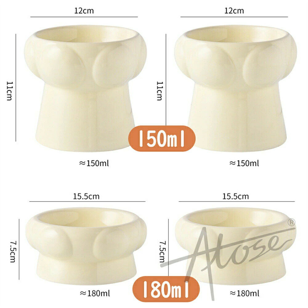 フードボウル 猫 食器 犬 餌入れ 180ml 150ml ペット用 給水器 水飲み器 猫用食器 犬用食器 小型犬 食洗器OK お手入れが楽々 老犬や老猫にもおすすめ ナチュラルデザイン 皿 お皿 おしゃれ 可愛い 2