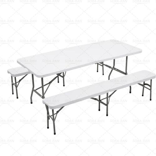 【幅約105cm】ワークテーブル ガーデンテーブル セット 3点セット 折りたたみ ガー...
