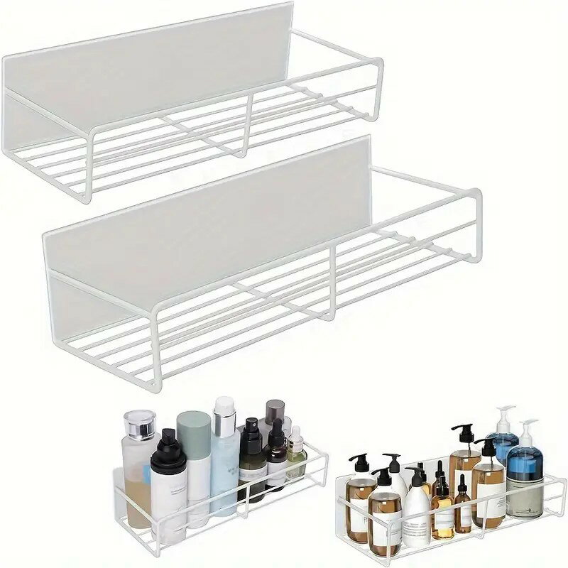 マグネット収納 調味料 浴室用ラックラック2個セット スパイスラック洗面所 キッチン 水切り 収納棚