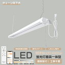LED蛍光灯 器具一体型 20W形 2灯相当 18W型 LEDベースライト 器具一体型LED蛍光灯 2灯式 LED蛍光灯 器具一体型 LED ベースライト 20W2灯相当 消費電力18W 3600lm プルスイッチ 直付型 吊り下げ式 天井照明 目に優しい 1年保証 配線工事不要 つり下げ式 天井式 オフィス