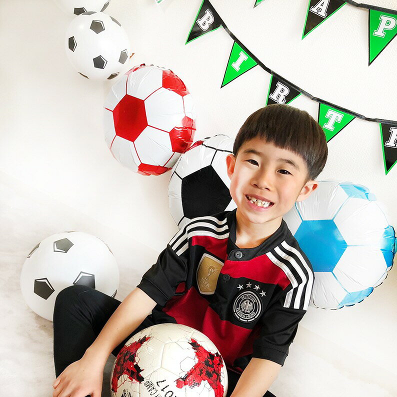 送料無料☆サッカーの誕生日バルーンセット☆ サッカー好き フットボール サッカーチーム ゴール サッカーボール 祝賀会 卒団式 立体 パーティー用品 記念日 キッズ ベビー 思い出 フォト 風船 サプライズ バースデー プレゼントセール サッカー 用品 セール