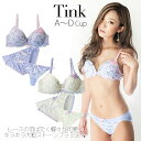 送料無料☆Tink 3SET-かわいいバタフライレース・パープル・ブラショーツセット・Tバック・オシャレ・ランジェリー・チラ見せ・インスタ映え・女子力アップ【ABCDEFGHカップ】Dalila