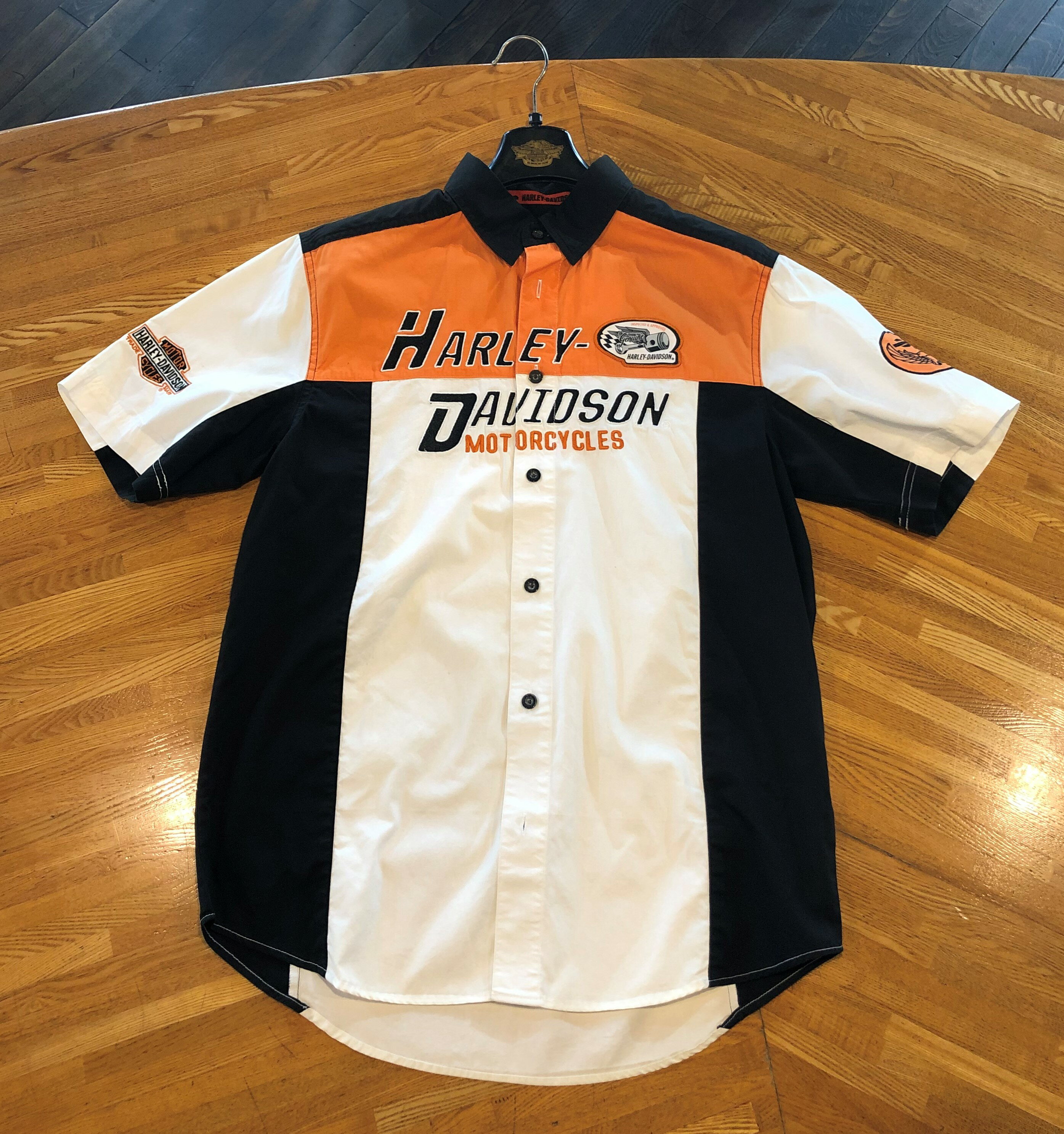 ≪特価品20％OFF≫【Harley-Davidson】 《Men 039 s Short Sleeve Shirt 96673-14VM》ハーレーダビッドソン 正規品 アパレル シャツ 半袖 男性 メンズ コットン プレゼント Mサイズ