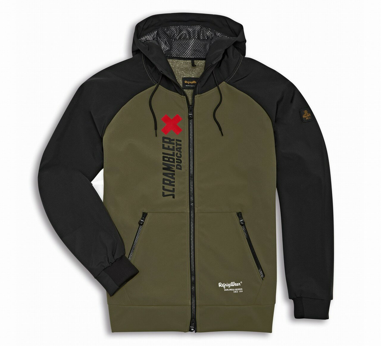 【DUCATI】《SCR Refrigiwear Limited フード付き防風ジャケット 9877051》ドゥカティアパレル 正規品 ファブリック ジャケット ライディング Scrambler スクランブラー ウィンドプルーフ 防風 プロテクターなし フード付き 48 52サイズ