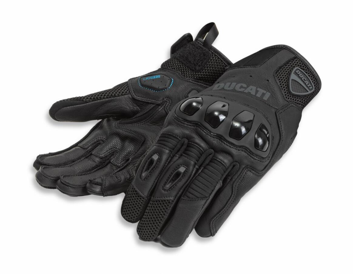 ★ニューモデル★【DUCATI】《Ducati City C4 ファブリックレザーグローブ 98109254》ドゥカティアパレル 正規品 ライディング レザーグローブ メッシュ 通気性 タッチスクリーン Mサイズ Lサイズ XLサイズ ブラック